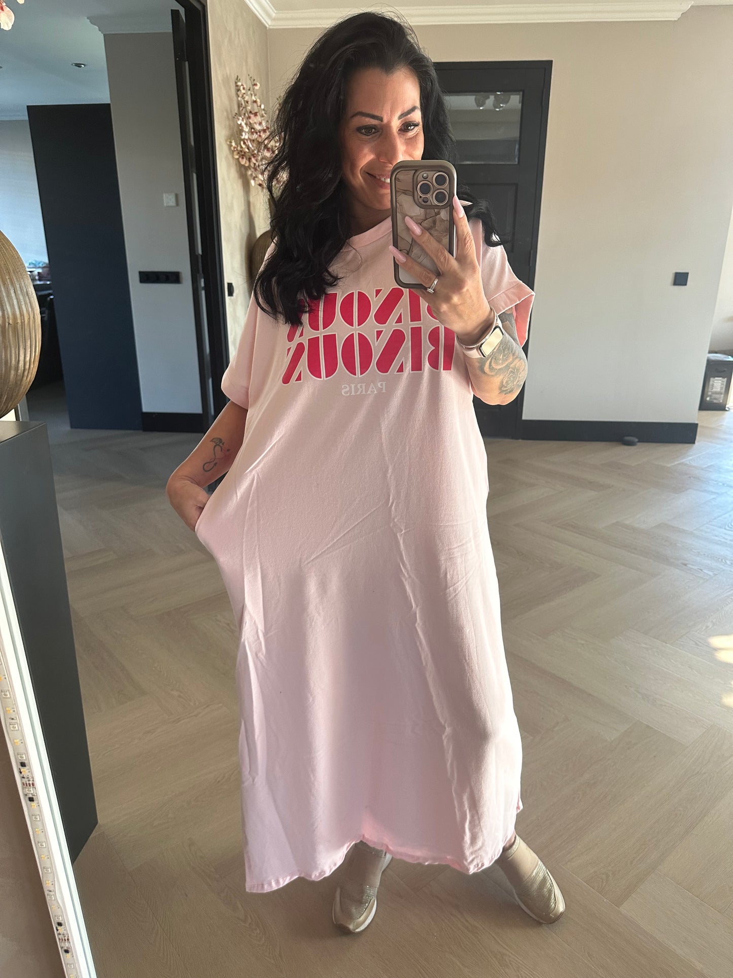 Bisous Bisous Comfy Kleid Pink
