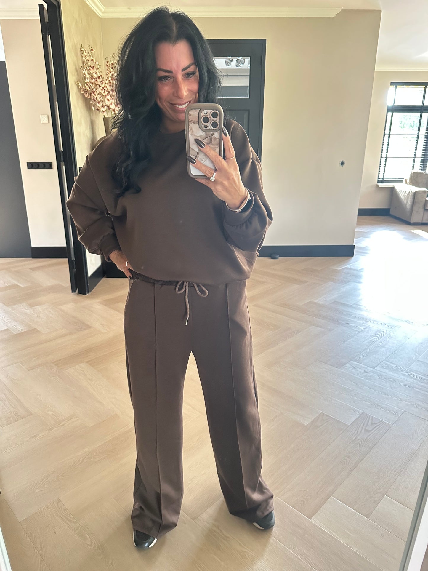 Casey Jogging Set Chocolate