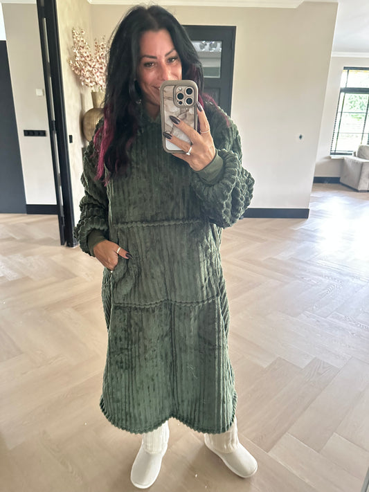 JUNO Unisex Oversized Hoodie Green