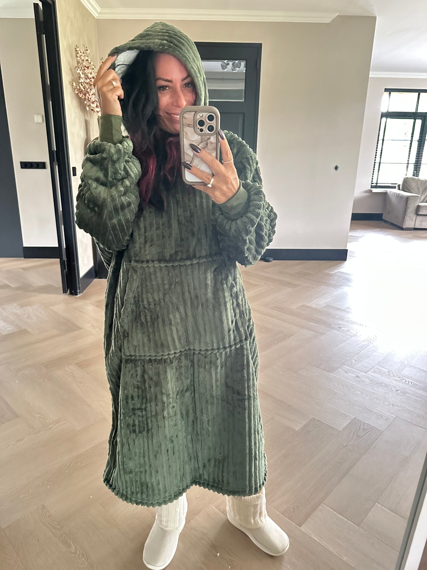 JUNO Unisex Oversized Hoodie Green