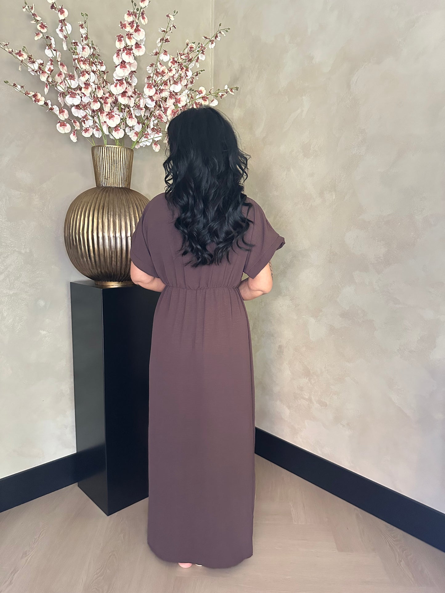 Jazz Wrap Dress Chocolate