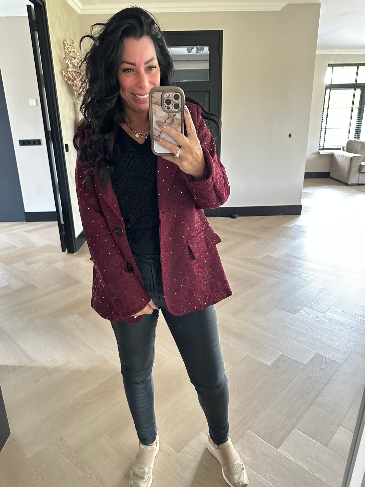Kaiya Blazer Wine