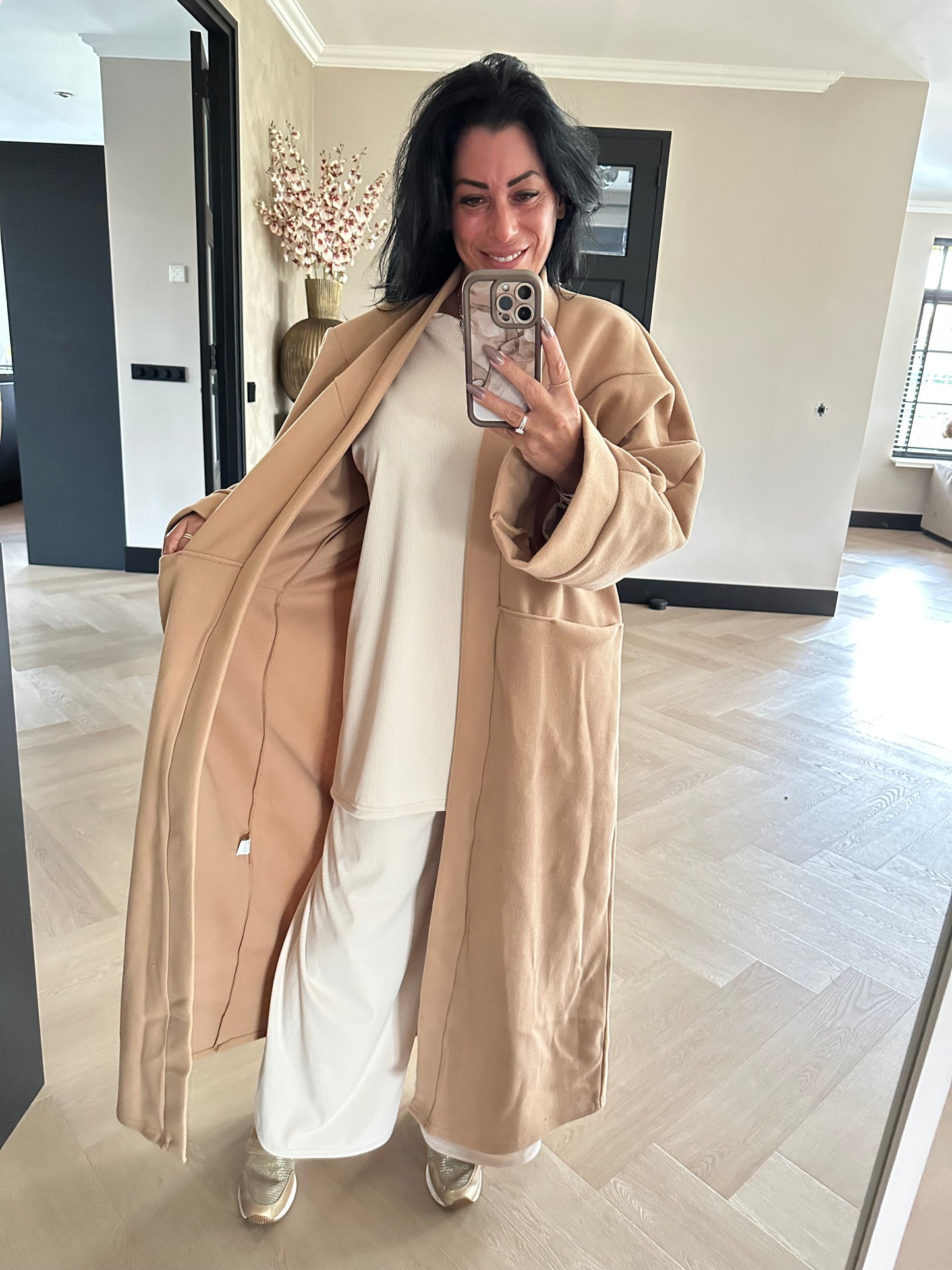 Luna Oversized Vest Camel