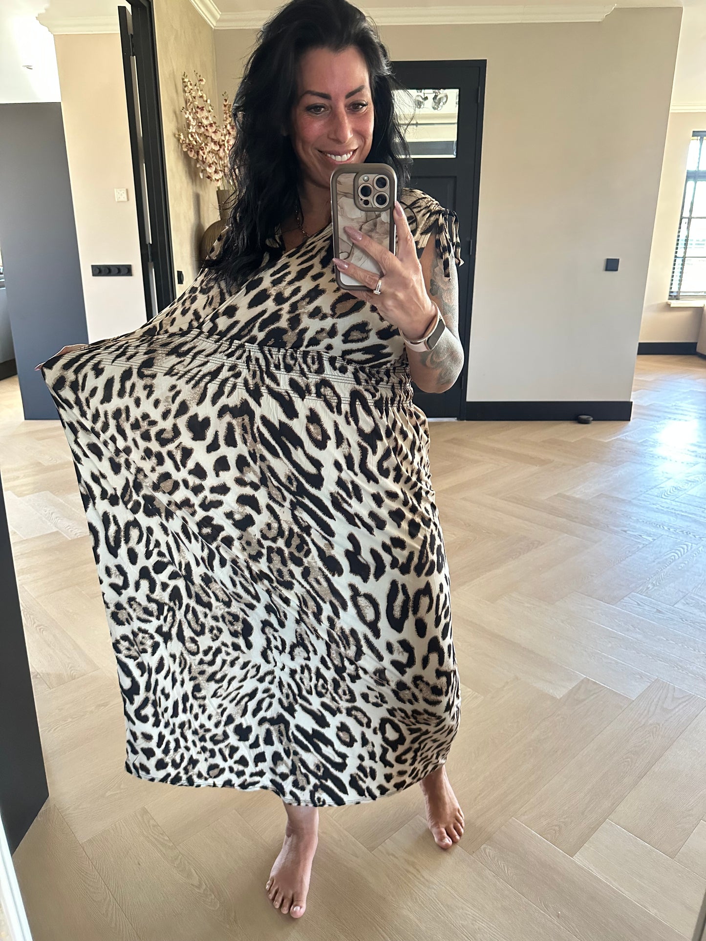 MAGIC Dress Long Leopard 2.0 Taupe