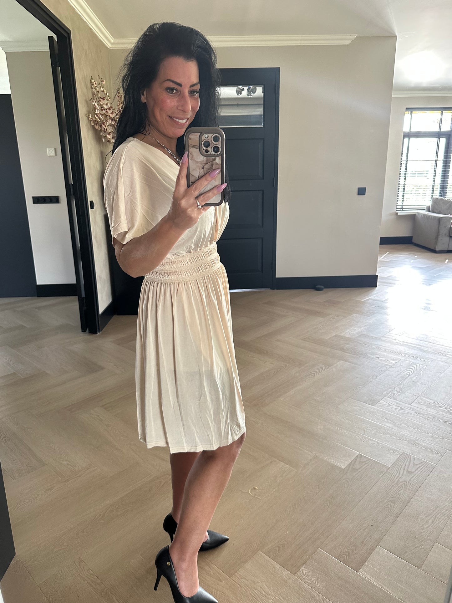 MAGIC Dress Short Beige