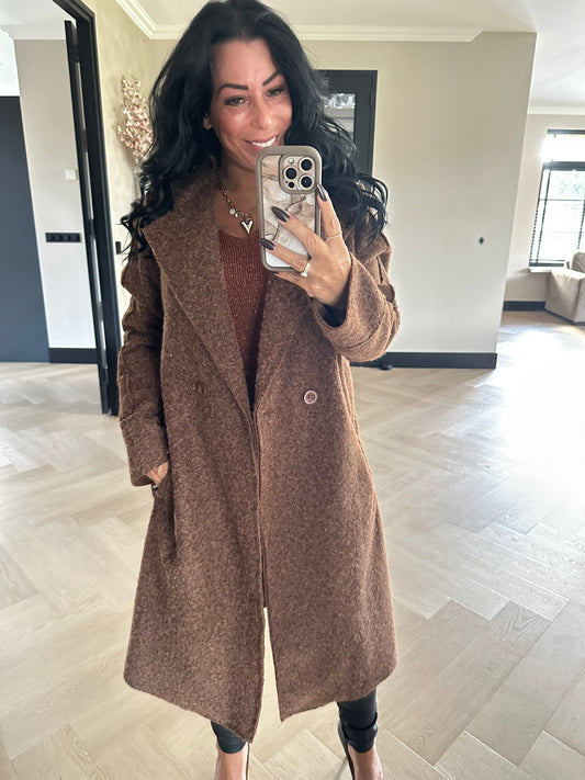 Mila Tussenmantel Chocolate