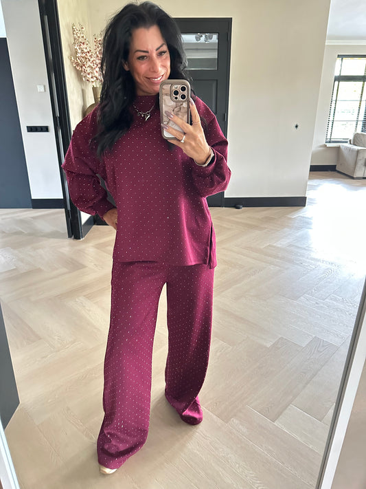 NOLABEL Glitter Set Bordeaux