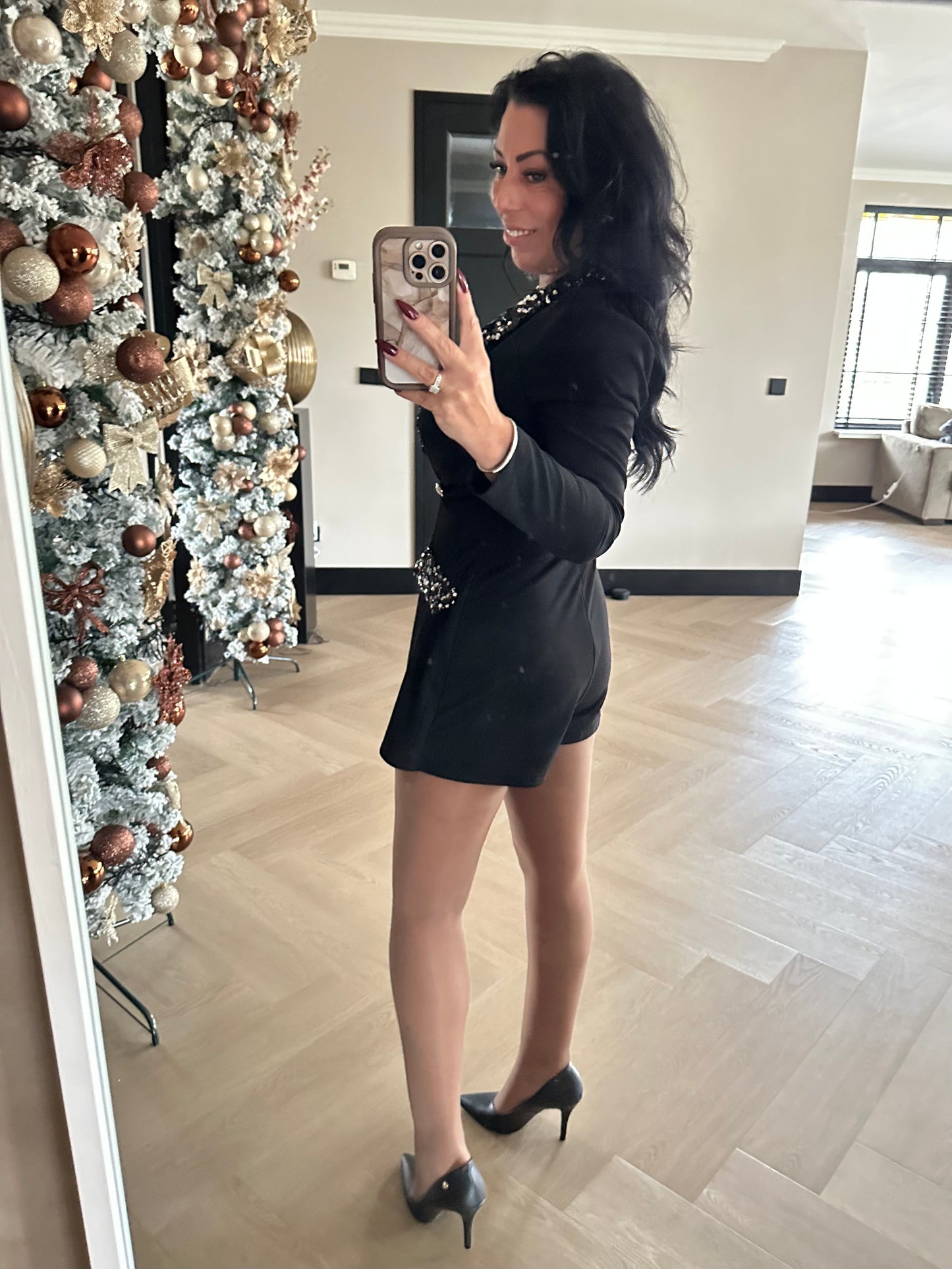 Nikki Playsuit Black