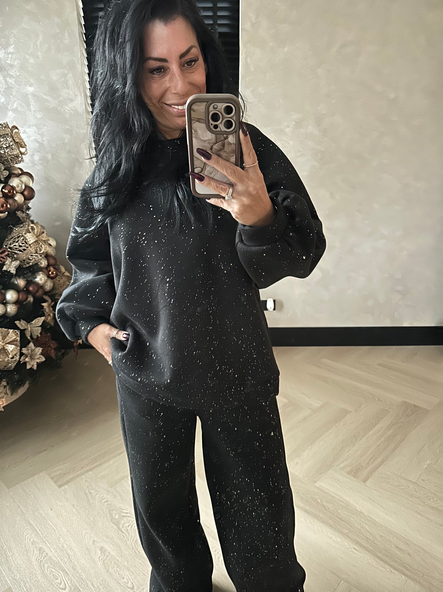 Nora Glitter Set Black