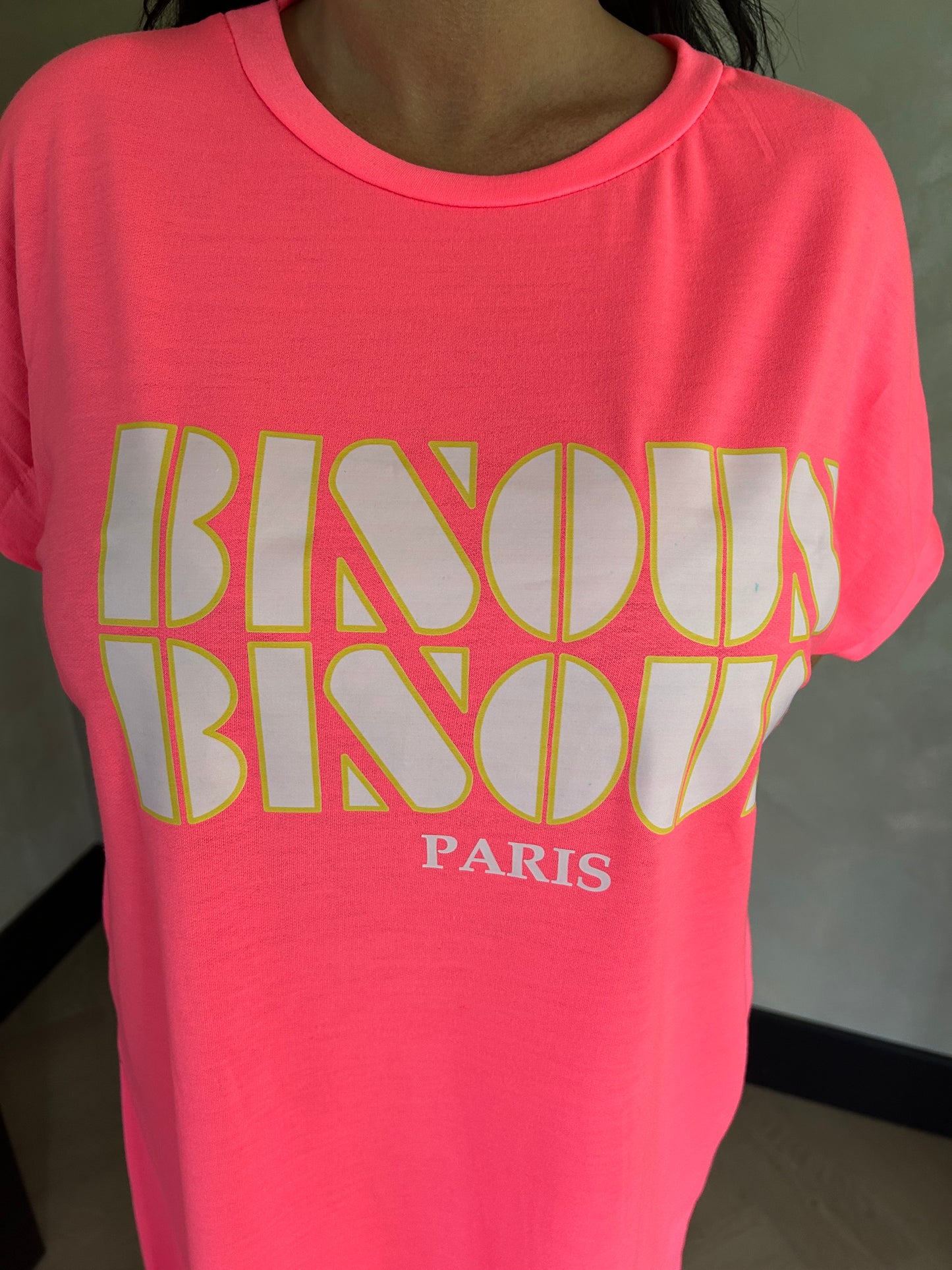 Bisous Bisous Comfy Dress Pink Flash