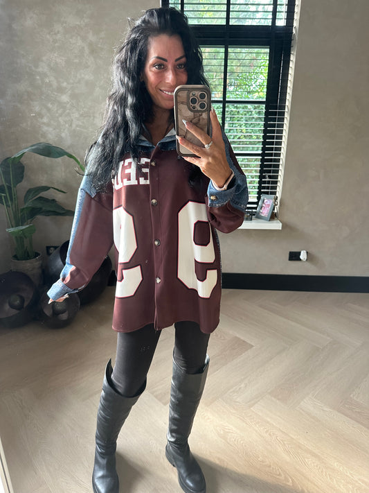 Baseball Blouse 'Freedom' Brown