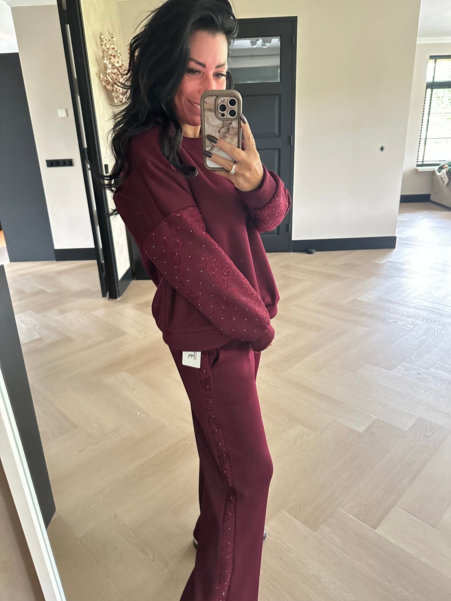 Bella Glitter Set Bordeaux