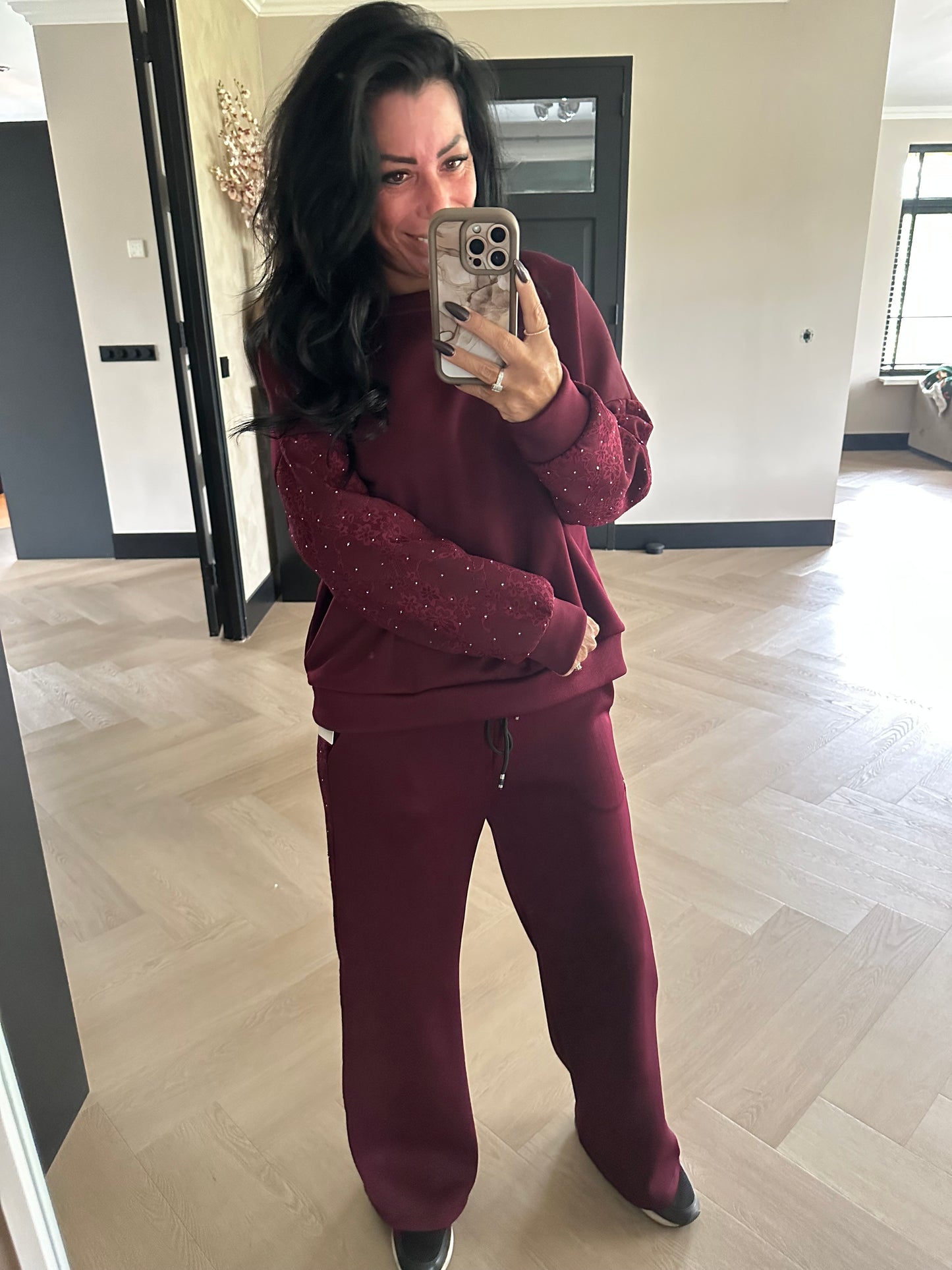Bella Glitter Set Bordeaux