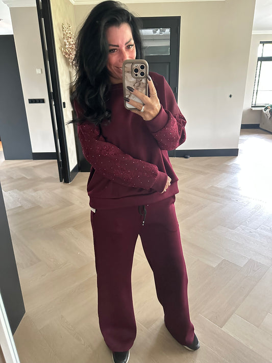 Bella Glitter Set Bordeaux