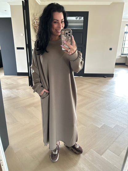 BiBa Comfy Kleid Taupe