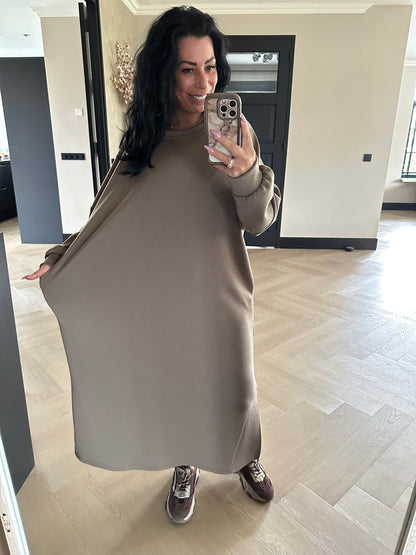 BiBa Comfy Kleid Taupe