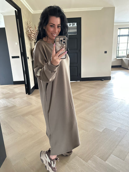 BiBa Comfy Kleid Taupe