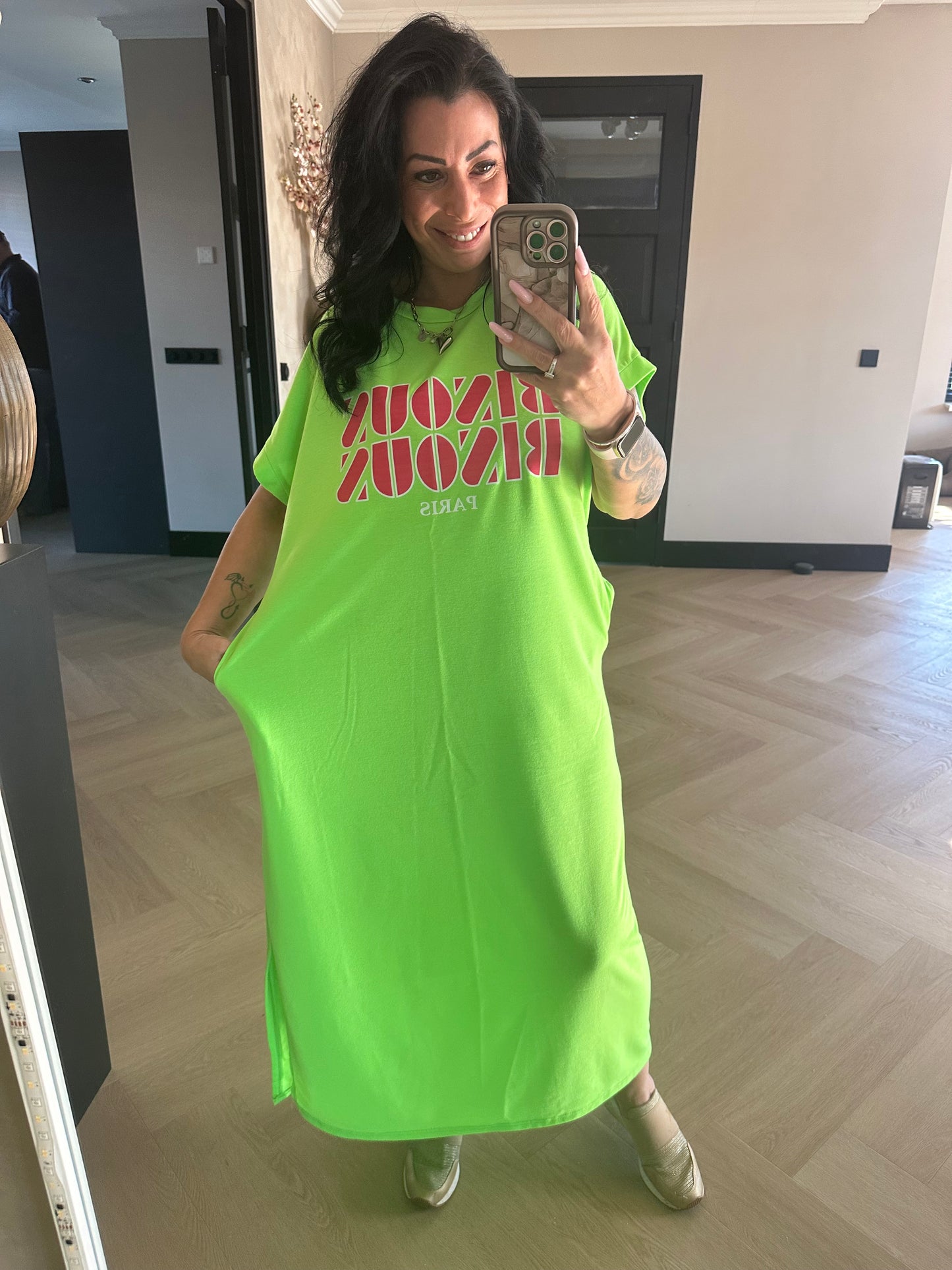 Bisous Bisous Comfy Dress Grün