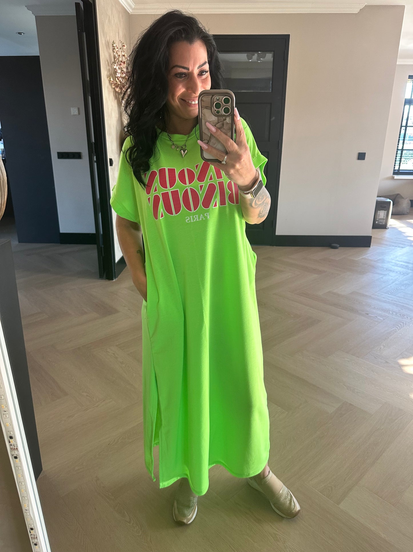 Bisous Bisous Comfy Dress Grün
