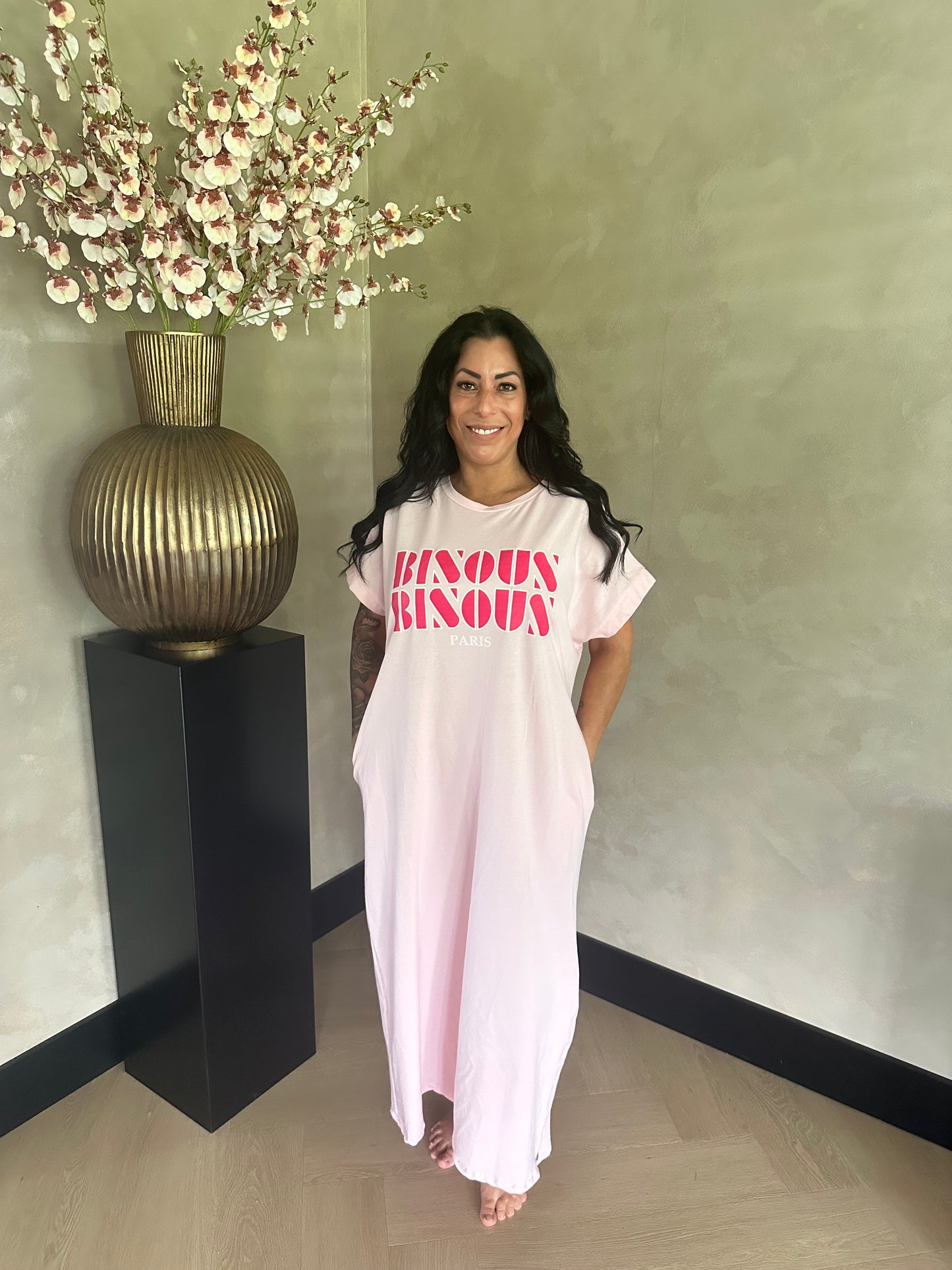 Bisous Bisous Comfy Kleid Pink