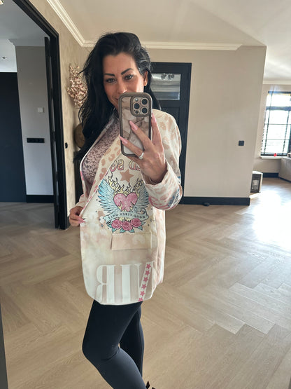 Blazer Met Smiley Print