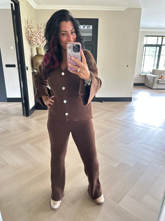 Bobby Knit Set Brown