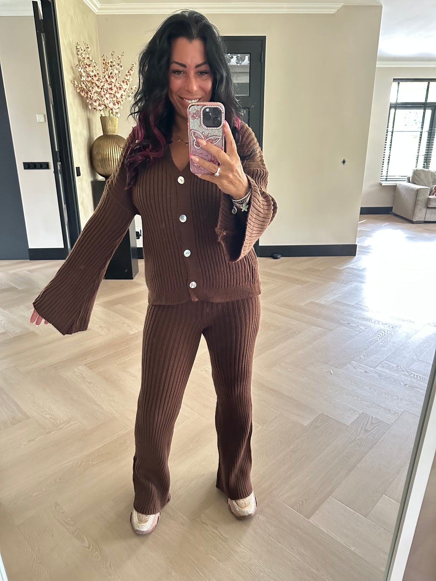 Bobby Knit Set Brown
