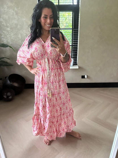 Boho Dress Pink Gold