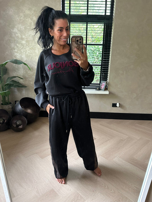 Bonjour Plussize Comfy Set Black