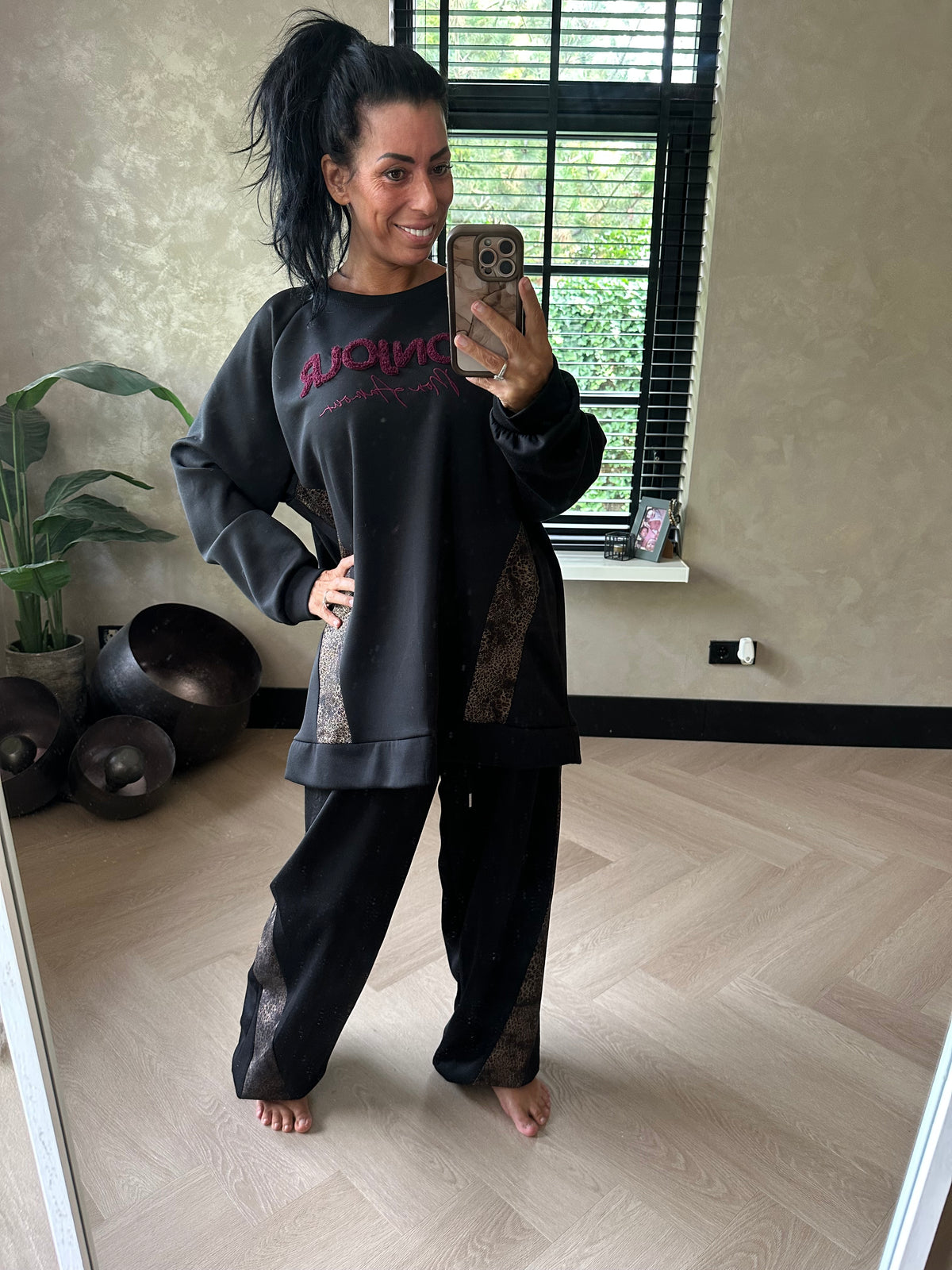 Bonjour Plussize Comfy Set Black