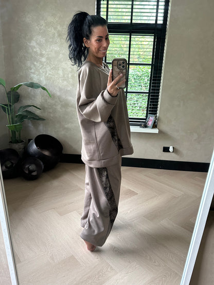 Bonjour Plussize Comfy Set Taupe