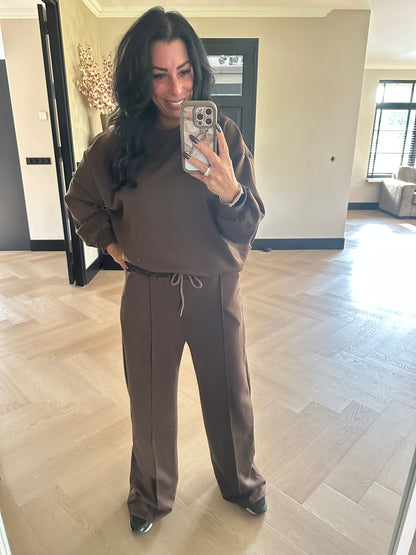 Casey Jogging Set Chocolate