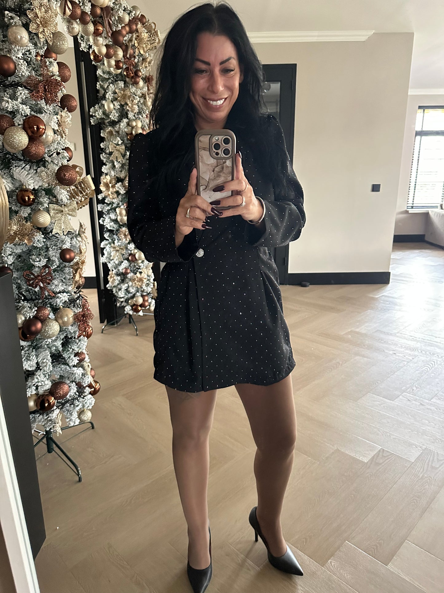 Hailey Playsuite Met Strass Black