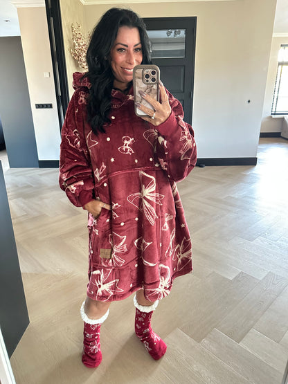 Kerst Hoodie Strik Incl Sokken