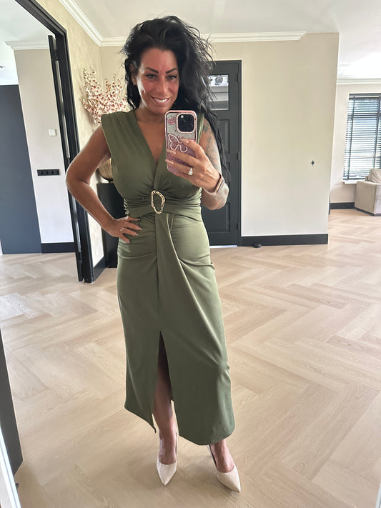 Chic Ivy Dress Kaki