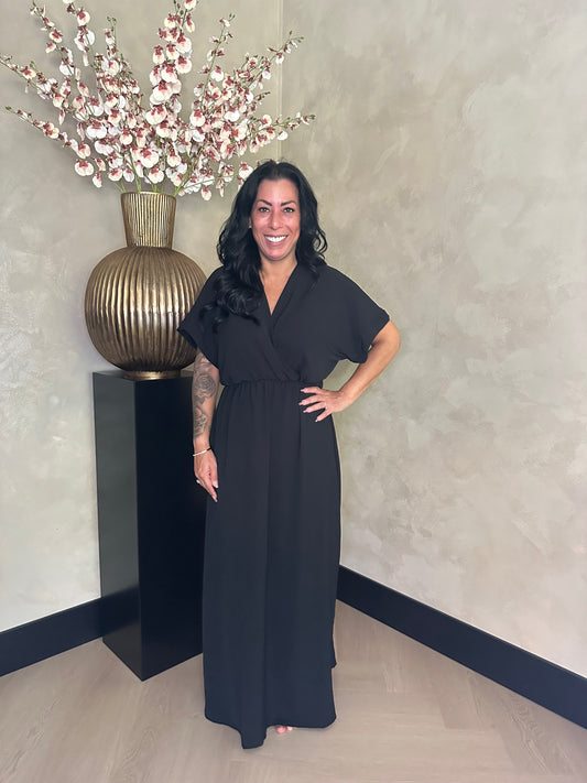 Jazz Wrap Dress Black