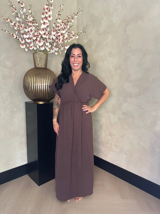 Jazz Wrap Dress Chocolate