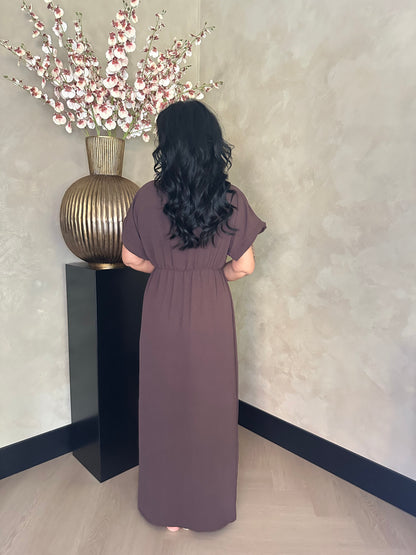 Jazz Wrap Dress Chocolate