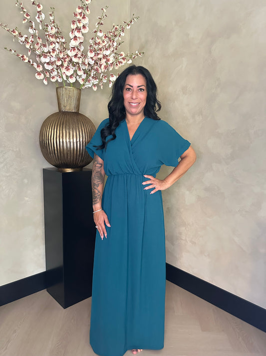 Jazz Wrap Dress Teal