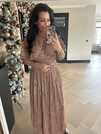 Jolie Dress Short Sleeve Bronze