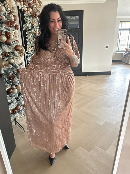 Jolie Dress Short Sleeve Bronze