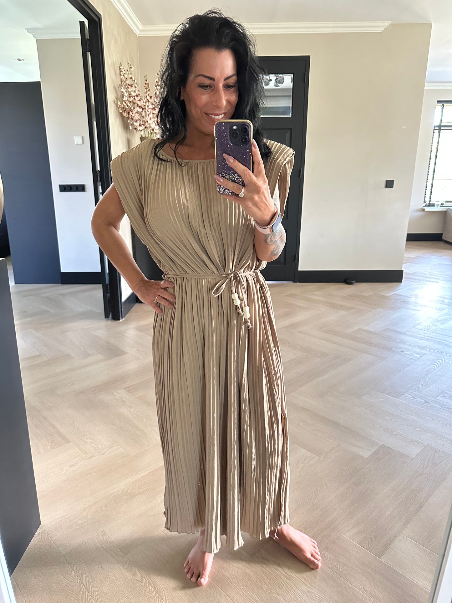 Kleid Josie Taupe