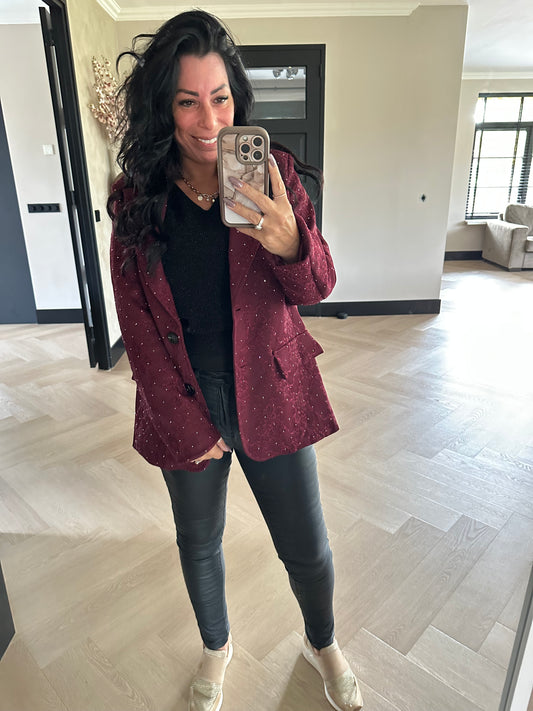 Kaiya Blazer Wine