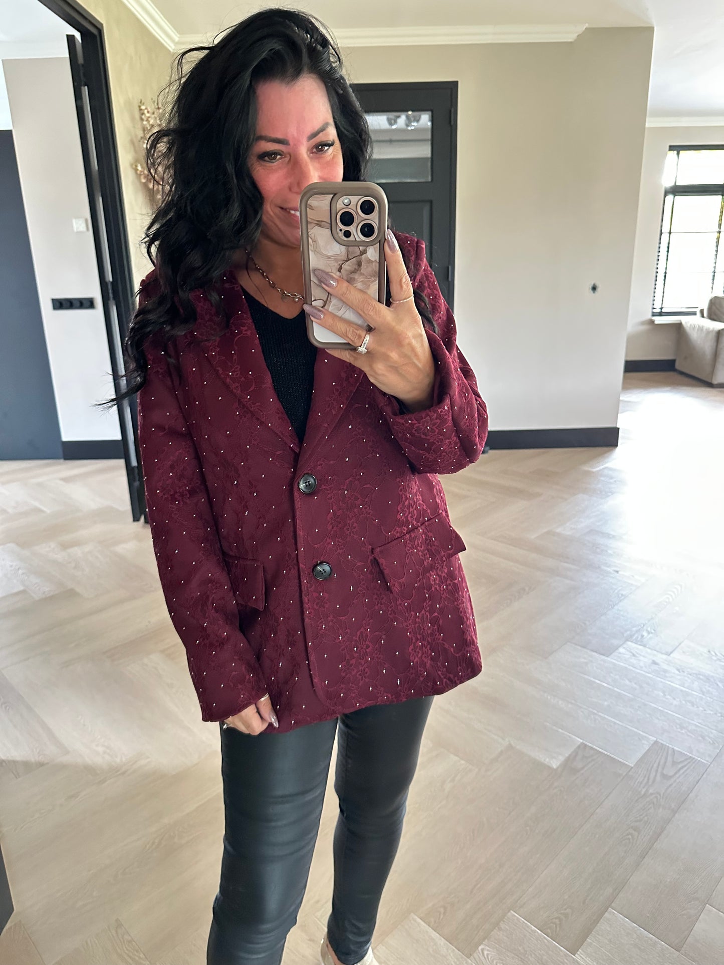 Kaiya Blazer Wine