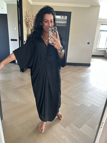 Knotted Dress Black