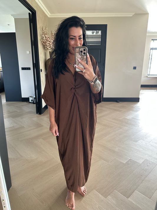 Knotted Dress Chocolate