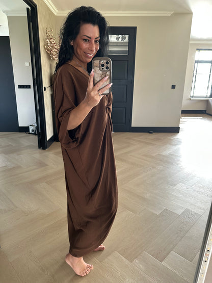 Knotted Dress Chocolate