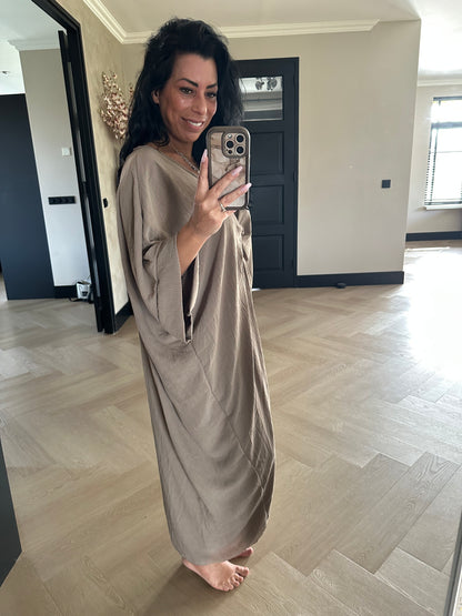 Knotted Dress Taupe