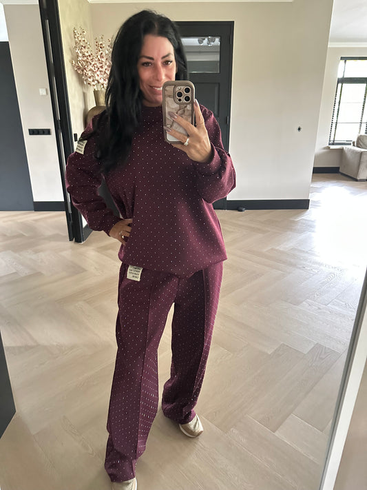 Label Set GLITTER Bordeaux PLUS