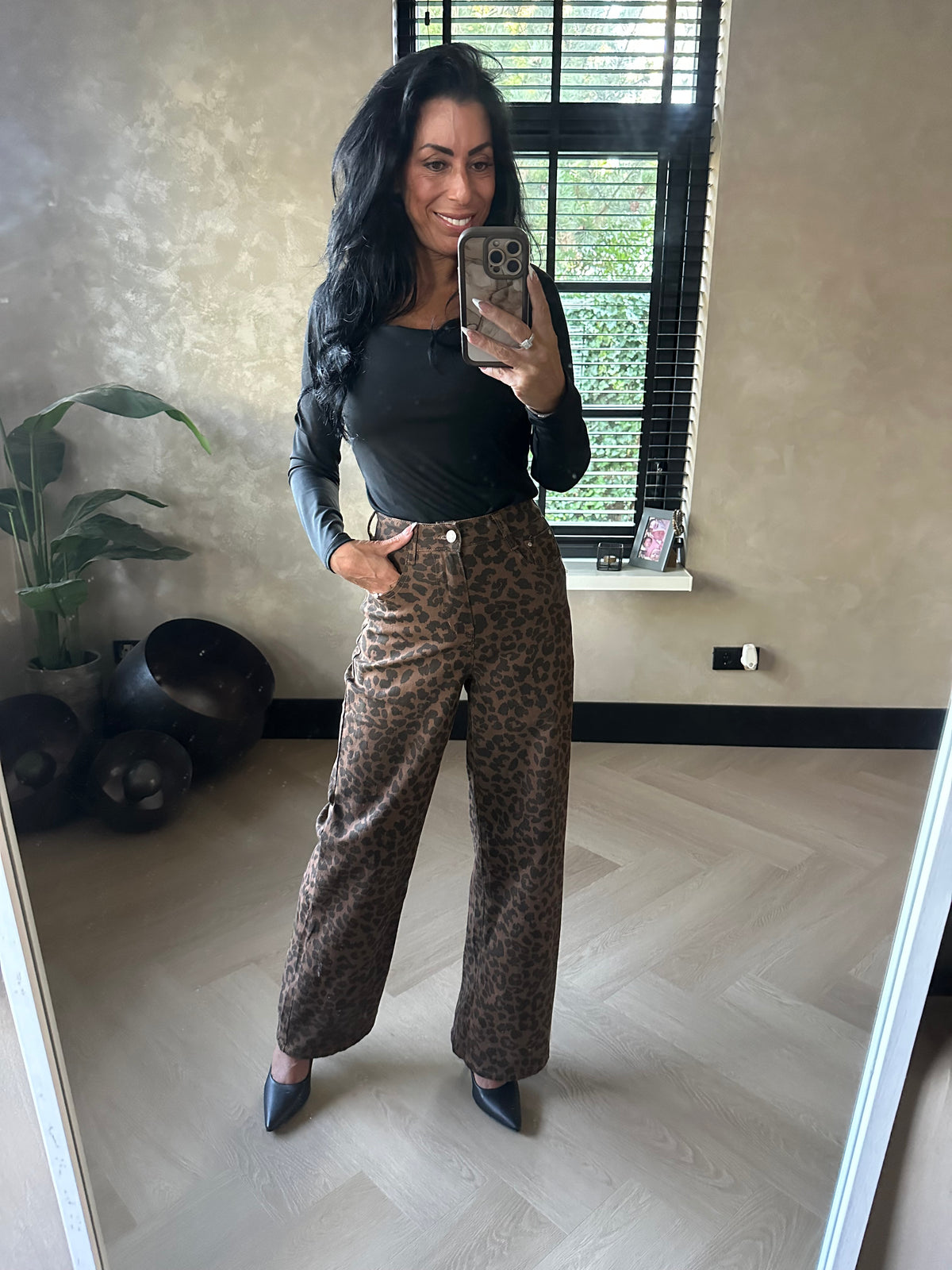Reisehose Braun